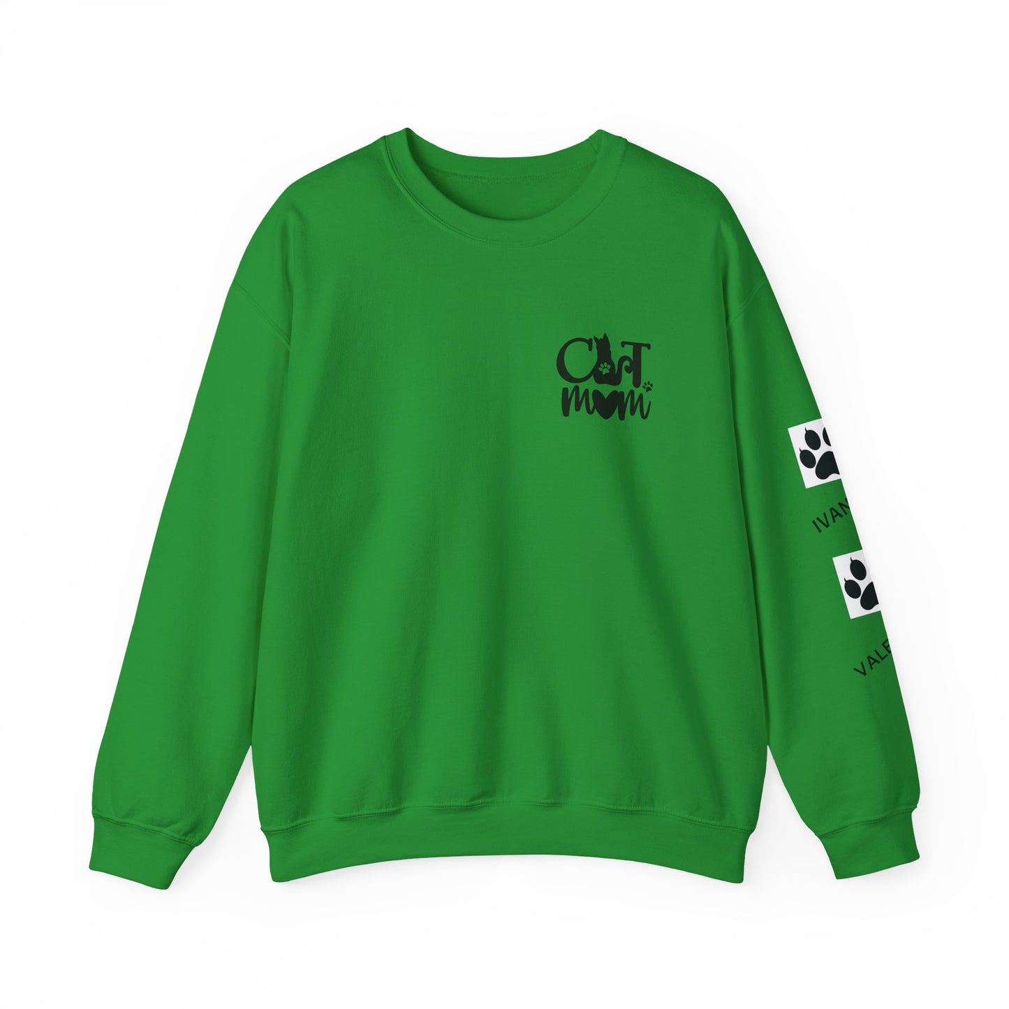 Custom Cat Mom Crewneck Sweatshirt