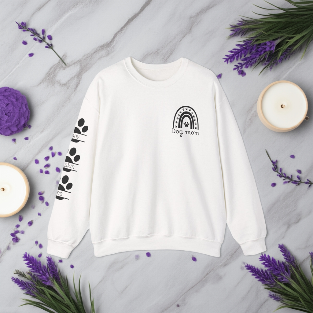 Custom Dog Mom Crewneck Sweatshirt